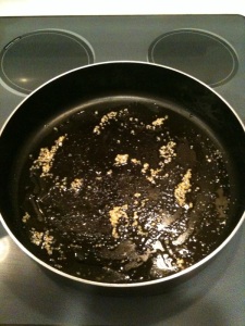 Step 1: oil, garlic, sea salt